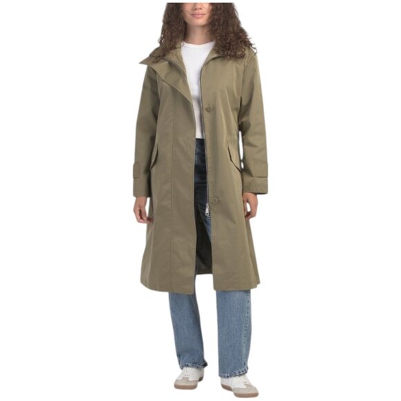 REBECCA MINKOFF Funnel Neck Trench Coat - Picture 1 of 2